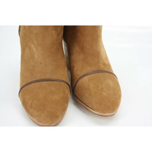 Rag & Bone Brown Suede Kinsey Cap Toe Ankle Boots Size 35 New Heels Women's Sz - Picture 5 of 12